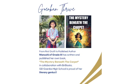 Grade III Students from GD Goenka High School Become Published Authors