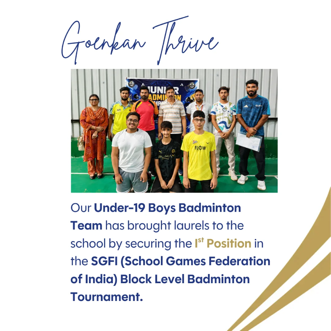 Under-19 Boys Badminton Team